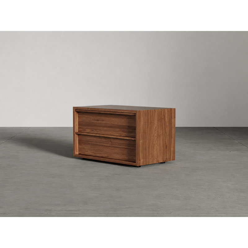 Jane 2 - Drawer Nightstand, Walnut, Left