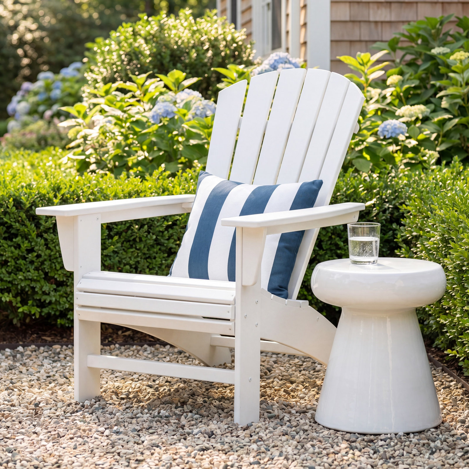 POLYWOOD® Nautical Adirondack Chair, Sand
