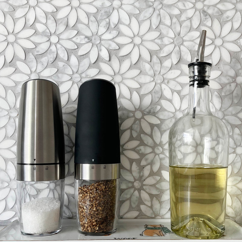 Stellar Living Abn5M009-Blk Electric Pepper Grinder, Black, Silver