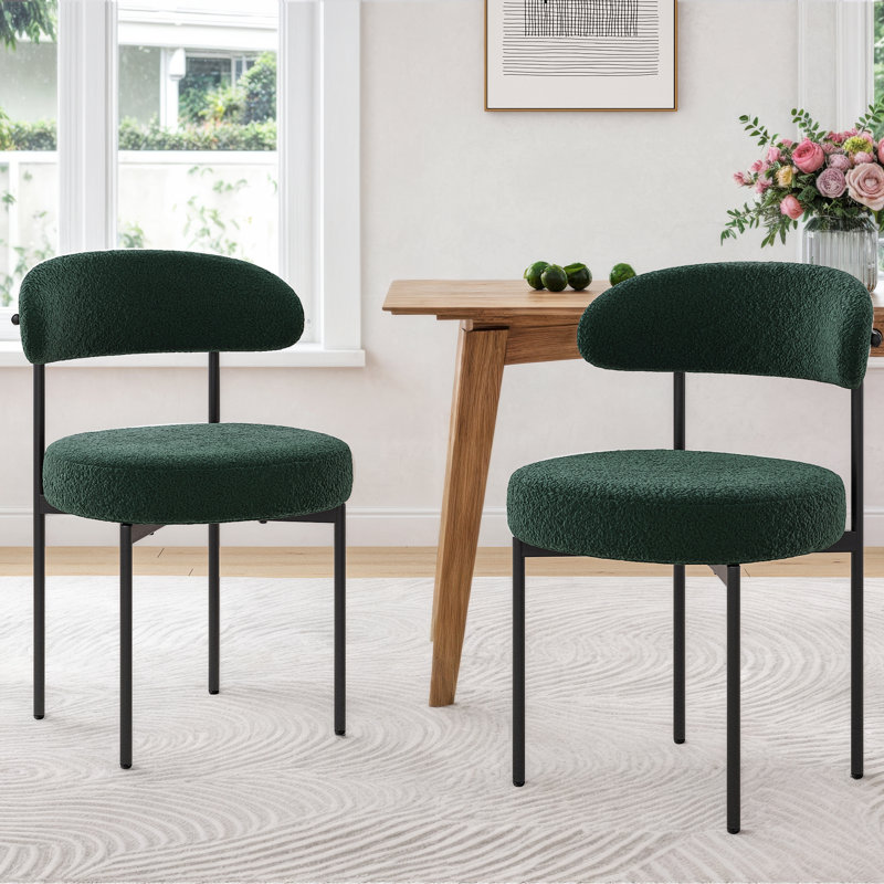 Keerthika Upholstered Dining Chair, Green