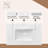 31W x 22"D Solid Surface Resin Vanity Top with Sink-Durable, Easy-to-Clean, Built-in Overflow