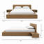 Ensemble de chambre à coucher avec lit plateforme 3 pièces Makoa-1256774158-1273152012