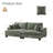 Arnitra 88" W Adjustable Back Height Upholstered Sofa-338106662