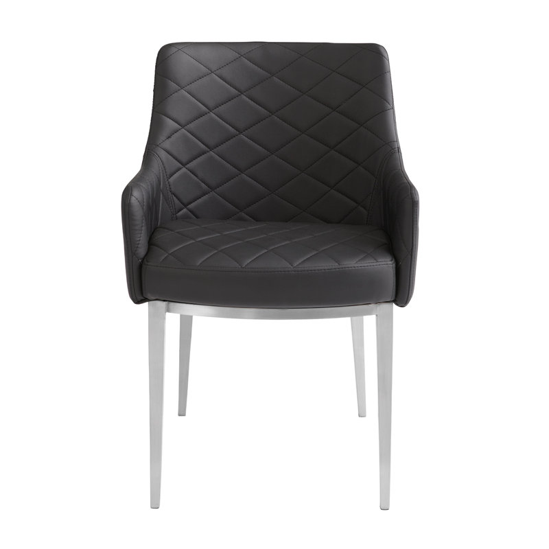 Fauteuil Dionara, Similicuir noir