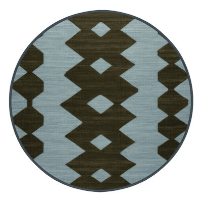 Tapis brun treillis lavable à la machine