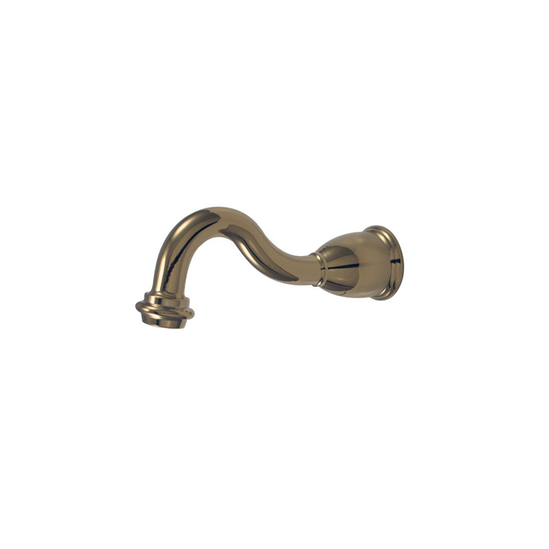 Wall Mount Tub Spout Trim, Polished Brass