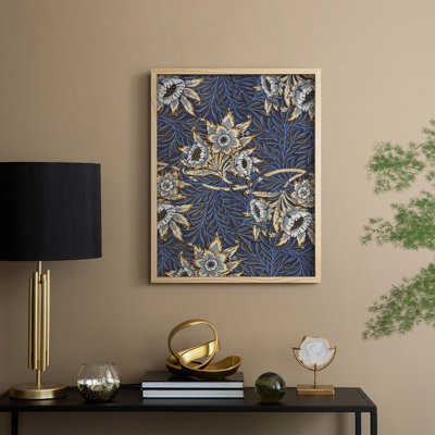 Vintage Abstract Print CLXXI Framed Print - Solid Wood