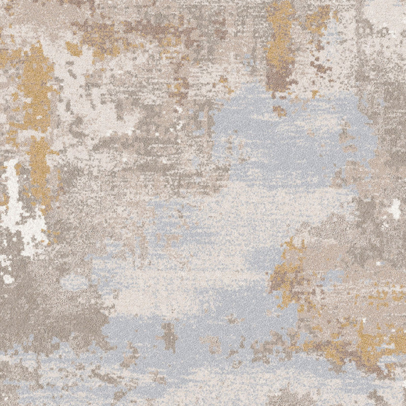Tapis aquarelle Res Resid Color Drift Sky, Rectangle 3 pi 10 po x 5 pi 4 po