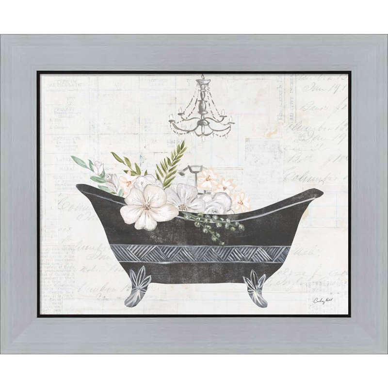 Floral Bath II par Courtney Prahl - impression encadrée