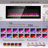 60" Electric Fireplace, Recessed And Wall-Mounted Fireplace