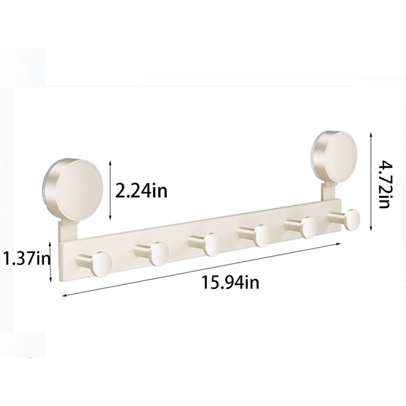 Support à ventouse en alliage d'aluminium, Blanc