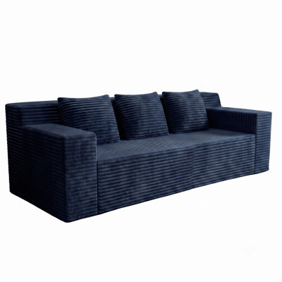 Canapé 71 po avec 3 coussins et poches latérales, sans assemblage