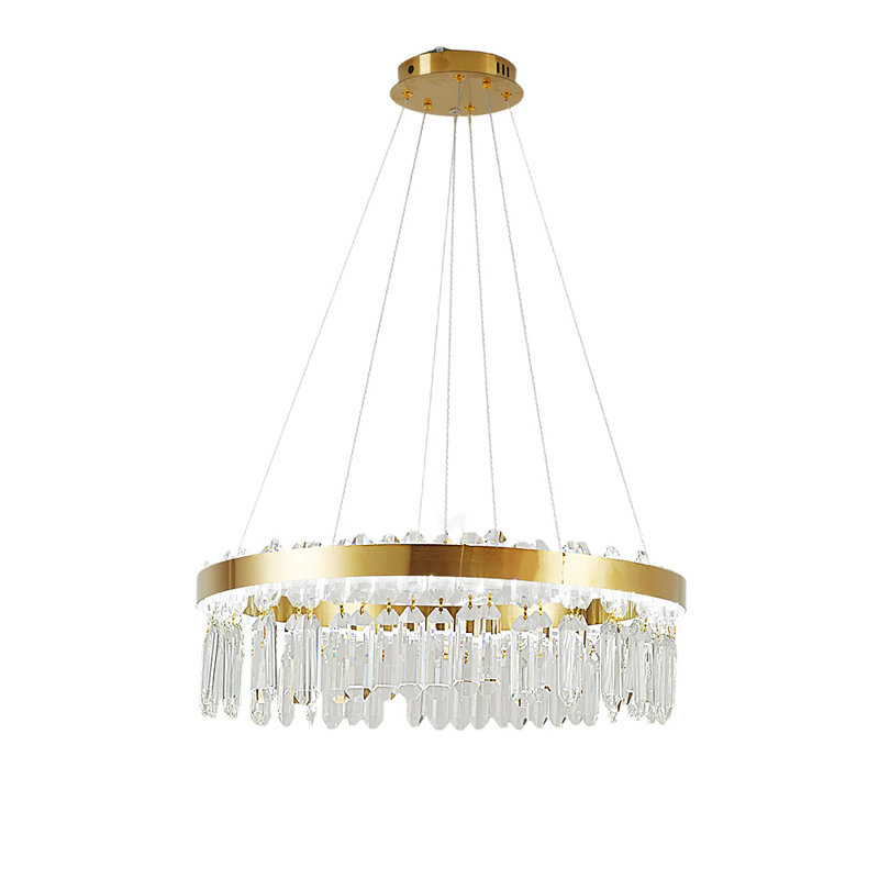 1 - Light Gold LED Crystal Pendant