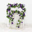 3PCS 23,7pi guirlande de fleurs mauves artificielles