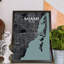 « miami city map », reproduction d’impression sur affiche en minuit-31736434