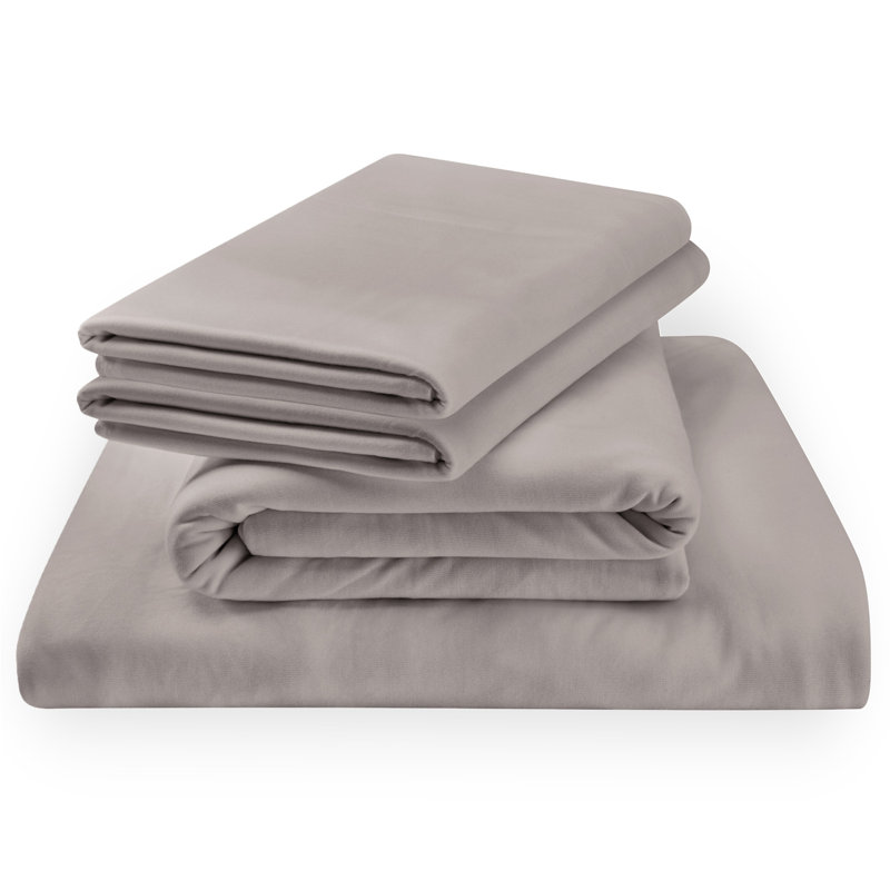 Tempur-Rayon from Bamboo Sheet Set, King Sheet Set + 1 Fitted Sheet/2 King Pillowcases, Cool Gray