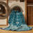 Machine Washable Overdyed Blue Area Rug-511867925