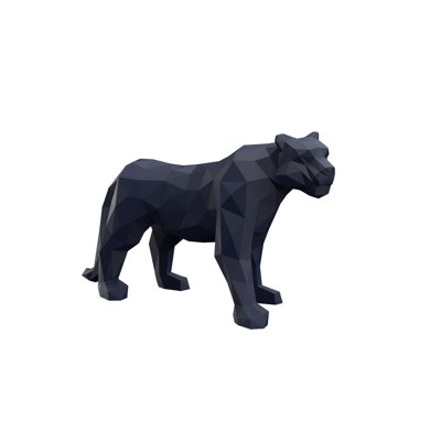 Statue de jardin léopard en plastique