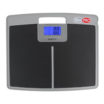 Taylor Digital Scales for Body Weight, Extra High Accurate 440 LB Capacity,  Unique Blue LCD, Bright White Finish Extra LargePlatform, 12.2 x 13.5