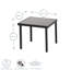 Sussex Sun Loungers and Table Set - 2 Garden Adjustable Loungers with 1 Side Table - Modern Design-2061623132