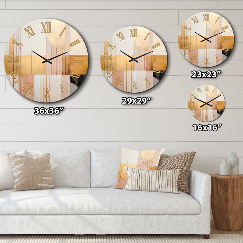 Horloge murale en métal, Grand