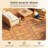 24"x12" 12 Pcs Acacia Interlocking Deck Tiles, Waterproof, Tool-Free