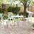 Canora Grey Patio Table White Diameter35.4"X29.5" Aluminum