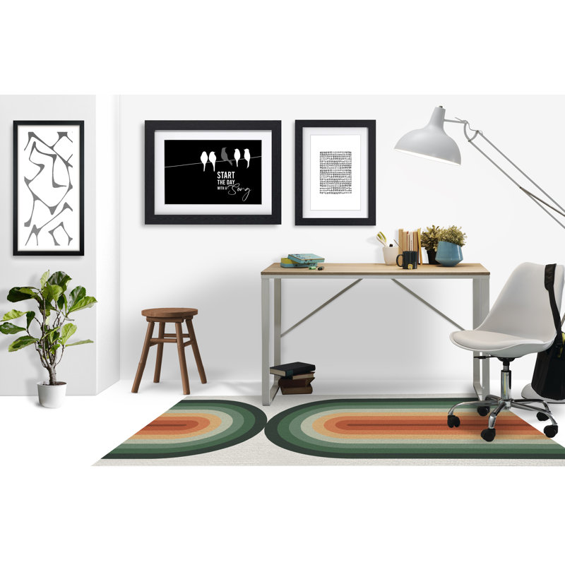 Tapis de chaise rectangulaire Dome, L 48 po x L 72 po, Vert