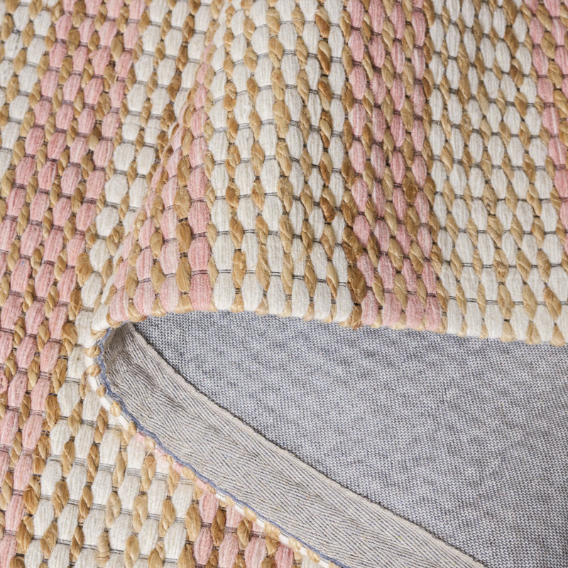 Martha Stewart 9527 Hand Tufted 40% Jute; 40% Wool; 20% Cotton Striped Rug, Rectangle 5' x 8'