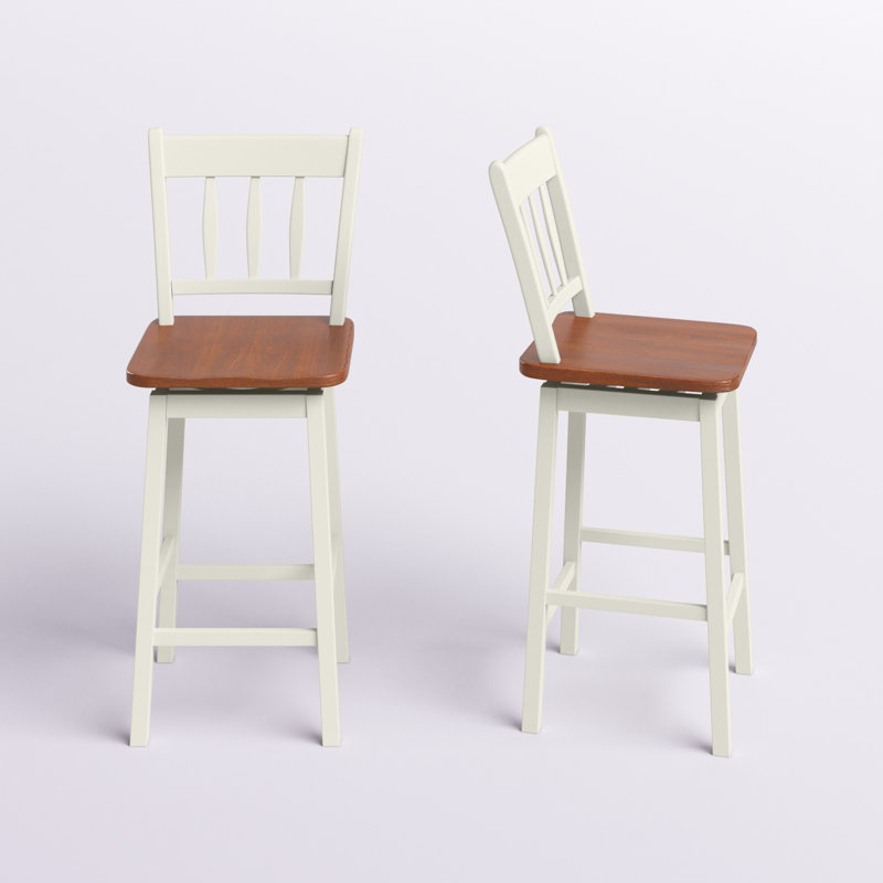 Tabouret de bar 24,5 po Otis, Blanc, 2