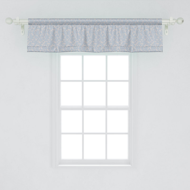 Cantonnière à motif floral Ambesonne, L 54 po x L 12 po