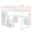 Lit mezzanine double avec commode, bureau et bande lumineuse-1617956131