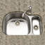 Évier de cuisine à double 80/20 cuve encastrable l 32 po x l 21 po Medallion Designer