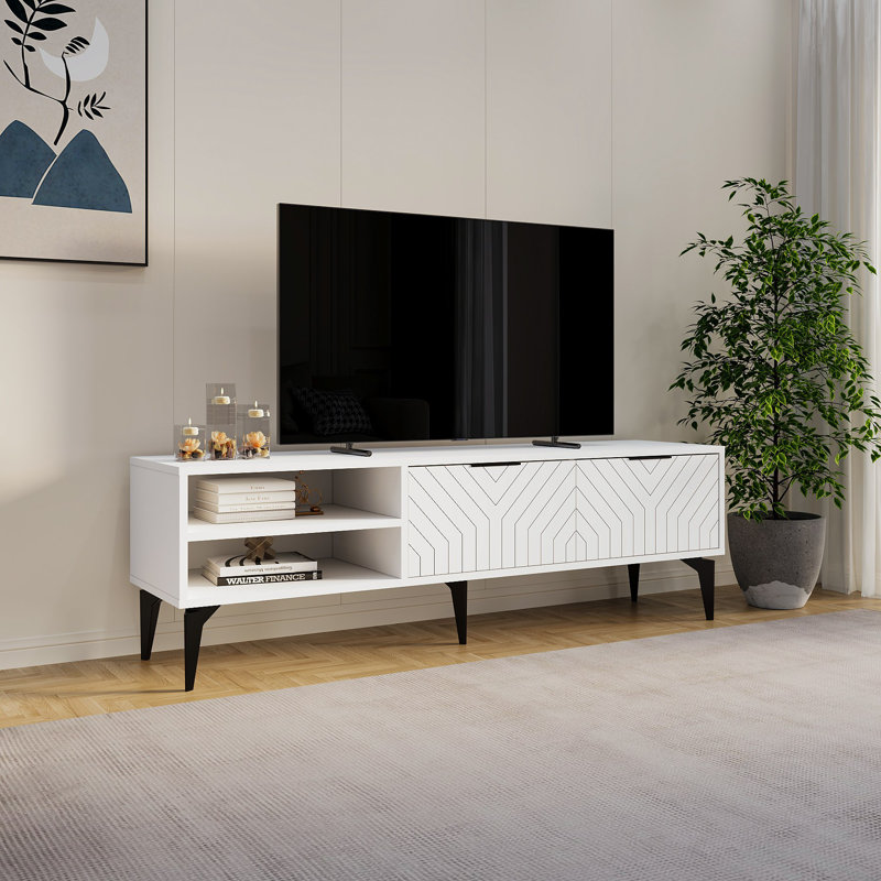 Meuble télé Duggan, Blanc