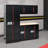 Steel Filing Cabinet With Compartments For Office Use, Storage, File Storage, Archives, And High and Low Cabinets--Black&Red