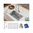 Crosstown Stainless Steel 32" L x 19" W Undermount Kitchen Sink with Faucet