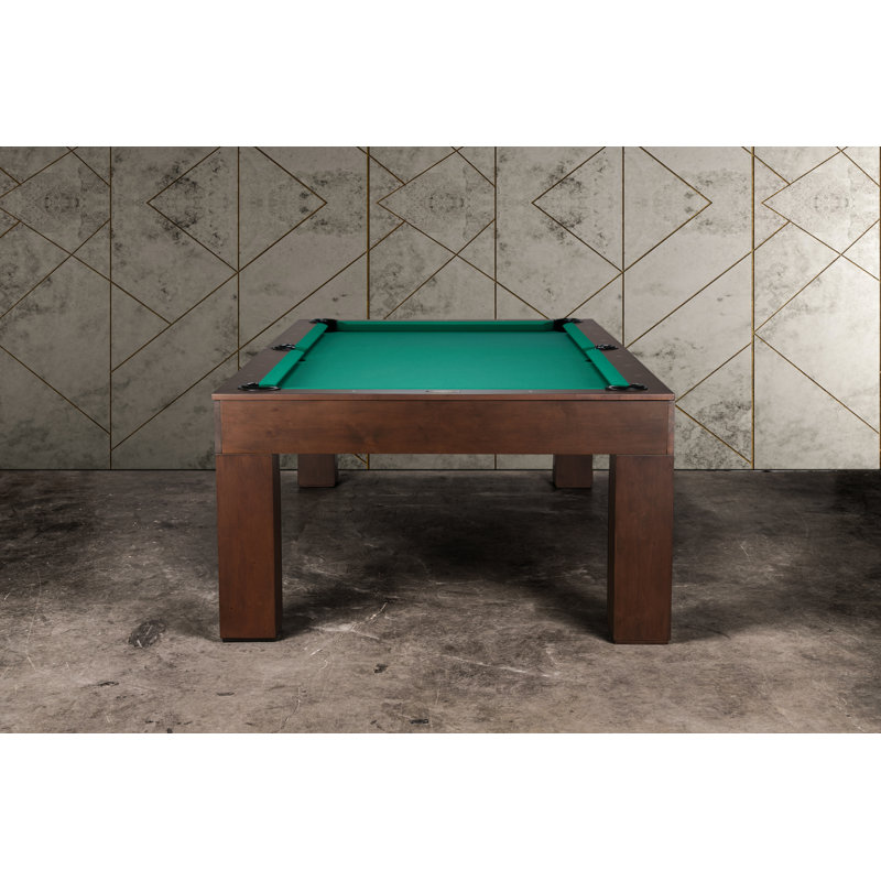 Paula Parsons Pool Table In Antique Coffee With Professional Installation Included, 32.5" H x 91" L x 52" W