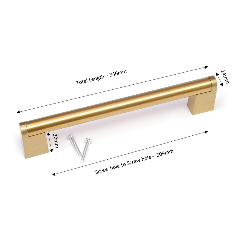 Java 30.9 cm Centre Bar Handle, Brushed Gold