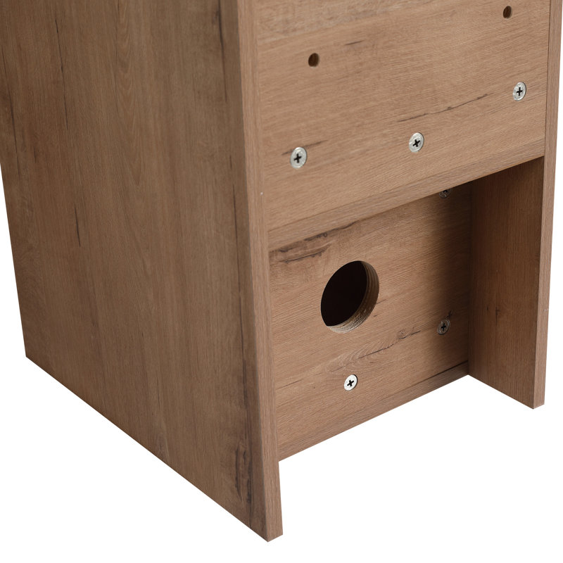 Petite tablette de rangement murale 12 po à 2 tablettes, conception en contreplaqué avec chêne imitation, pour la cuisine et le rangement, tablette, contreplaqué, organisation, organisation de chambre à coucher