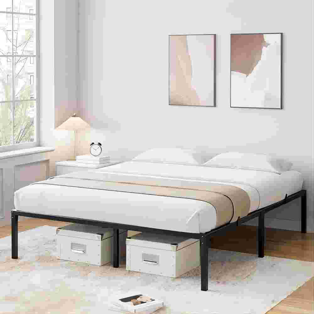 Alwyn Home 16 Inch Full Bed Frame No Box Spring Needed, Heavy Duty