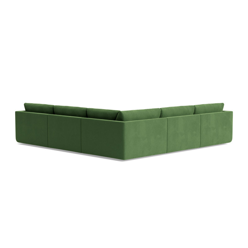 Eva Modular Sectional, Performance Velvet - Ivy