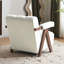 Chaise en velours, design moderne Mid-Century, structure en bois massif, coussin de siège épais, base, po