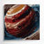 «Space Jupiters Great Red Spot», art mural sur toile noire-2145407830
