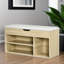 Shoe Storage Shoe Bench Oak With Seat Lift Top Chest Hallway Entryway Furniture