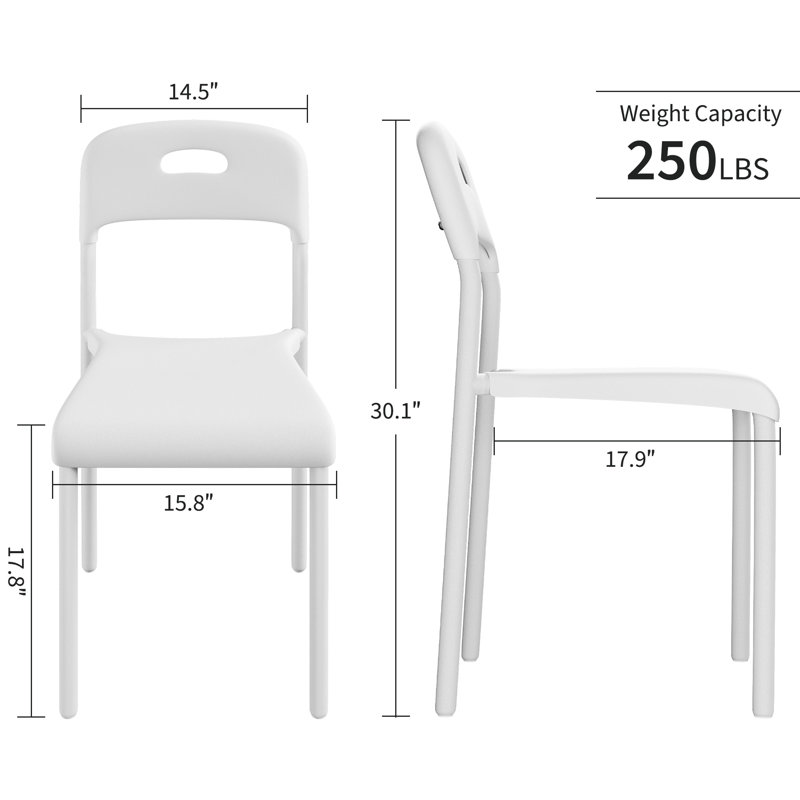 Side Chair, White, White, White