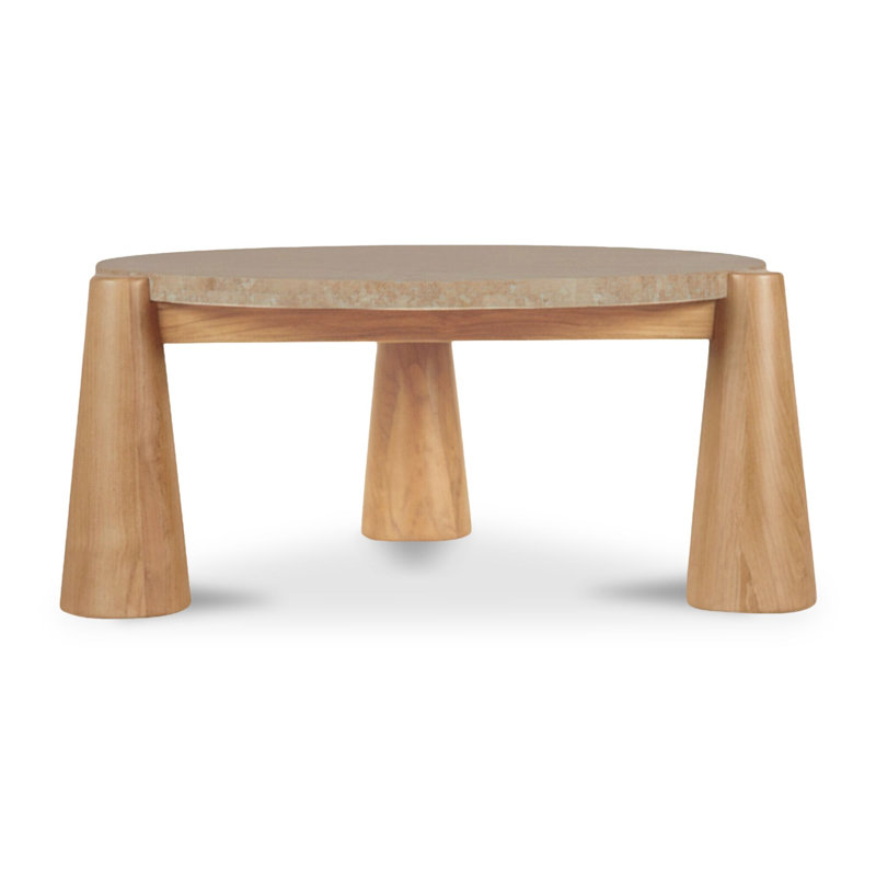 Table basse d'extérieur naturelle Lipsey