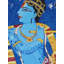 Lord Krishna à Kunjwan | Acrylique sur toile | Par Bhaskar Lahiri