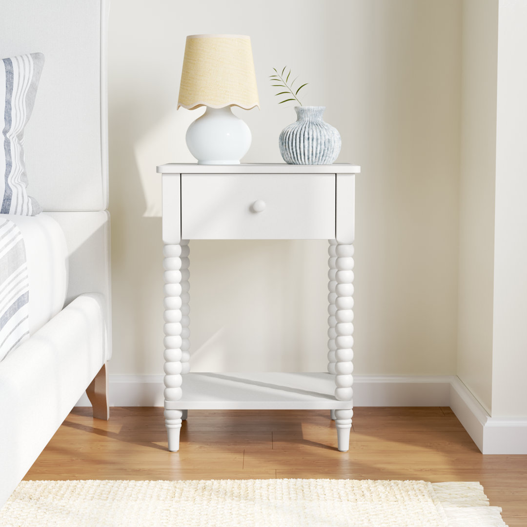 Benbrook 1-Drawer Mahogany Nightstand