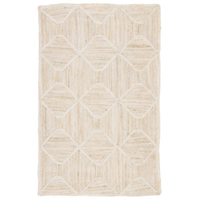 Nolita Jute / Sisal Geometric Area Rug in Off-White/Beige