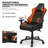 Inbox Zero Adjustable Armrest and Reclining PC & Racing Game Chair-1890839557